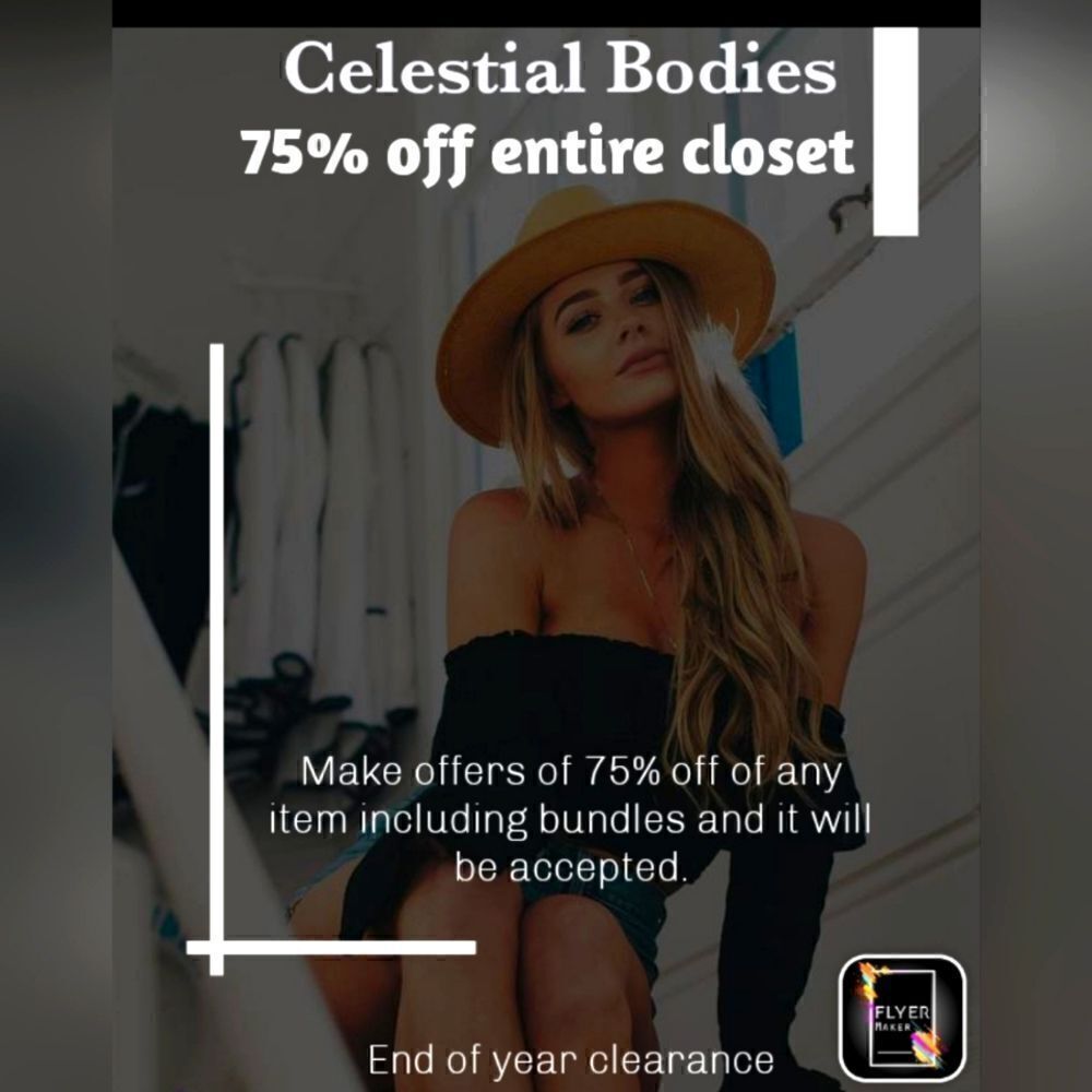 75 % off entire closet